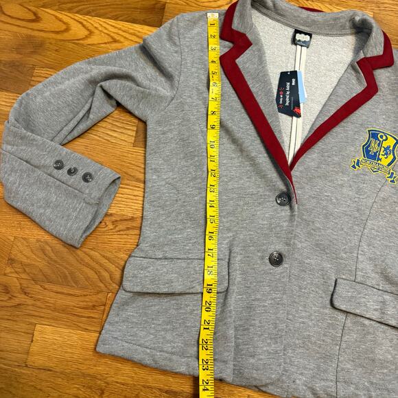 Beetlejuice Women’s Medium Astrid Gray Northanger Preparatory School Blazer New - Picture 7 of 10